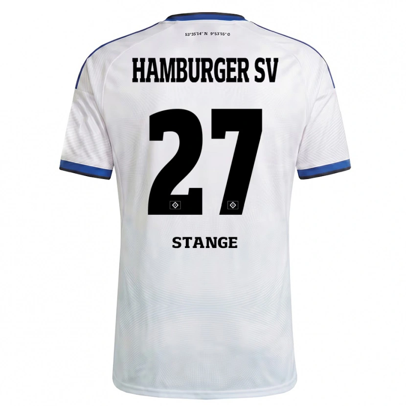 Danxen Heren Tobias Stange #27 Wit Zwart Blauw Thuisshirt Thuistenue 2026/27 T-Shirt België