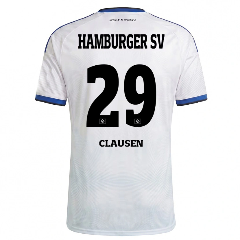 Danxen Heren Lina Clausen #29 Wit Zwart Blauw Thuisshirt Thuistenue 2026/27 T-Shirt België