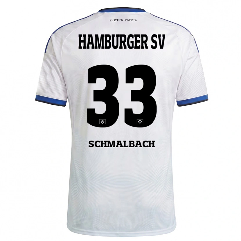 Danxen Heren Sebastian Schmalbach #33 Wit Zwart Blauw Thuisshirt Thuistenue 2026/27 T-Shirt België