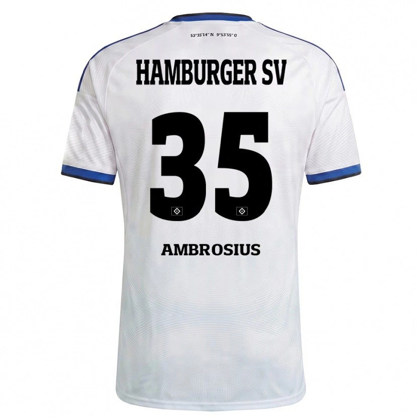 Danxen Heren Stephan Ambrosius #35 Wit Zwart Blauw Thuisshirt Thuistenue 2026/27 T-Shirt België