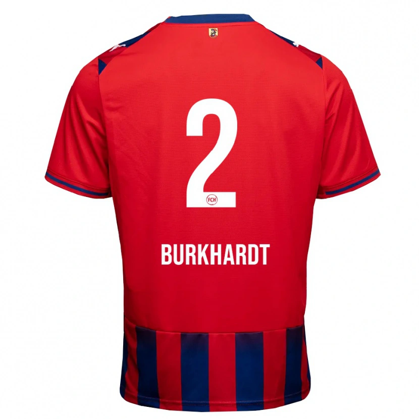 Danxen Heren Hannes Burkhardt #2 Koninklijk Blauw Wit Rood Thuisshirt Thuistenue 2026/27 T-Shirt België