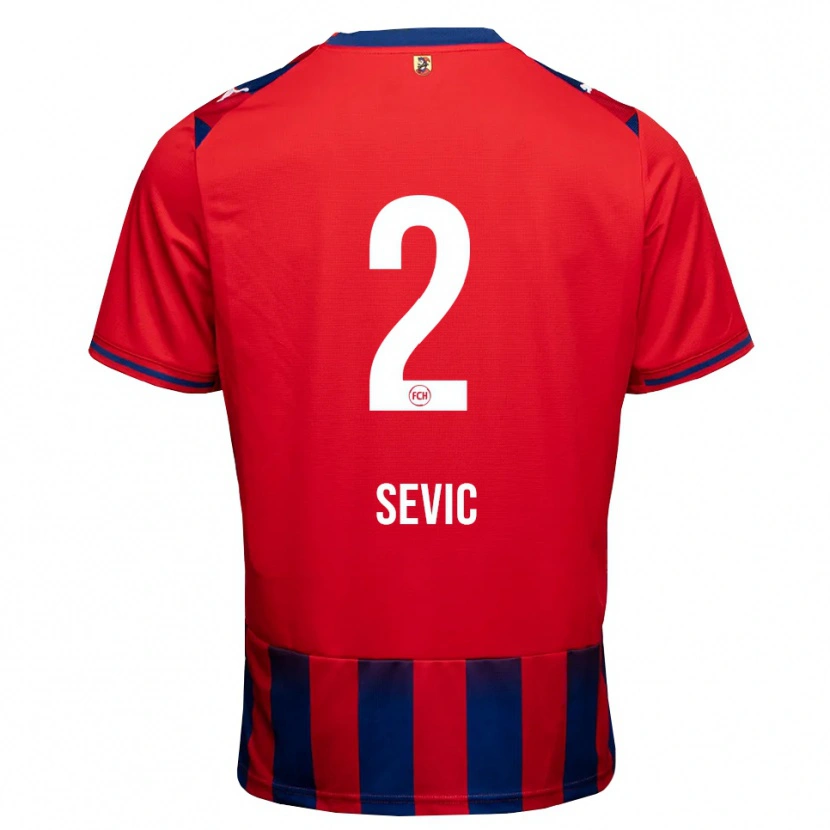 Danxen Heren Andrej Sevic #2 Koninklijk Blauw Wit Rood Thuisshirt Thuistenue 2026/27 T-Shirt België