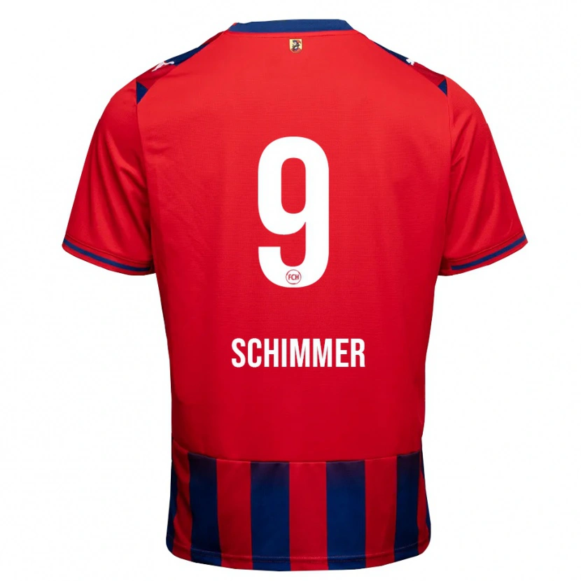 Danxen Heren Stefan Schimmer #9 Koninklijk Blauw Wit Rood Thuisshirt Thuistenue 2026/27 T-Shirt België