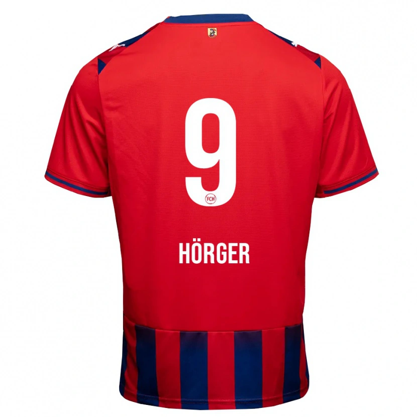 Danxen Heren Verena Hörger #9 Koninklijk Blauw Wit Rood Thuisshirt Thuistenue 2026/27 T-Shirt België