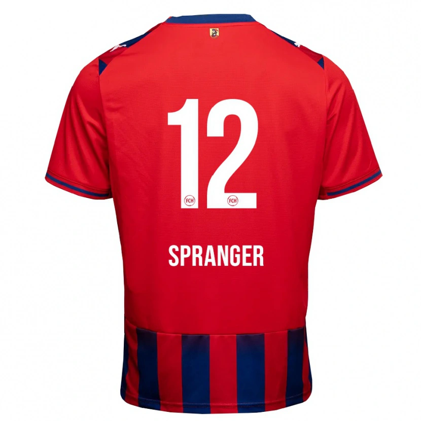 Danxen Heren Luke Spranger #12 Koninklijk Blauw Wit Rood Thuisshirt Thuistenue 2026/27 T-Shirt België