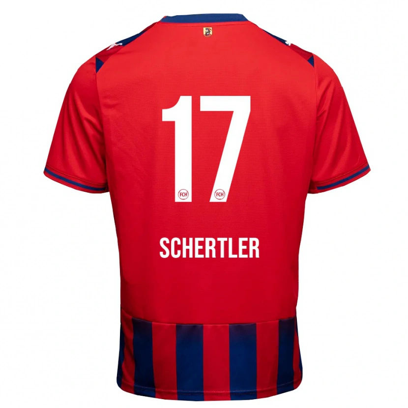 Danxen Heren Felix Schertler #17 Koninklijk Blauw Wit Rood Thuisshirt Thuistenue 2026/27 T-Shirt België