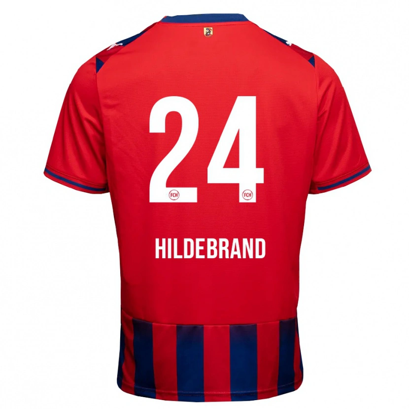 Danxen Heren Jan Hildebrandt #24 Koninklijk Blauw Wit Rood Thuisshirt Thuistenue 2026/27 T-Shirt België