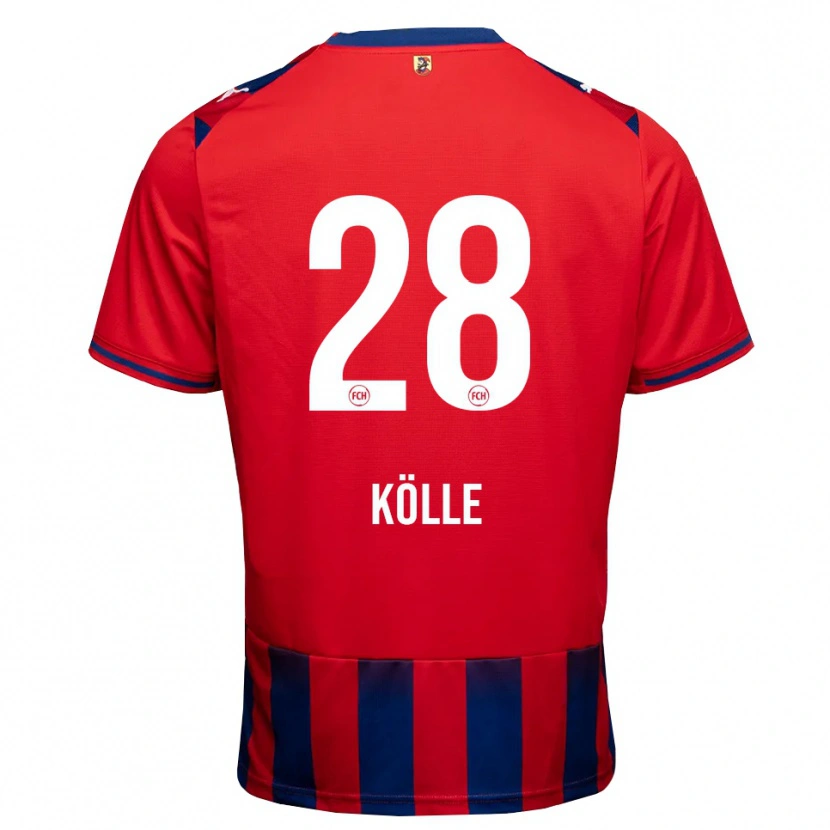 Danxen Heren Adam Kölle #28 Koninklijk Blauw Wit Rood Thuisshirt Thuistenue 2026/27 T-Shirt België