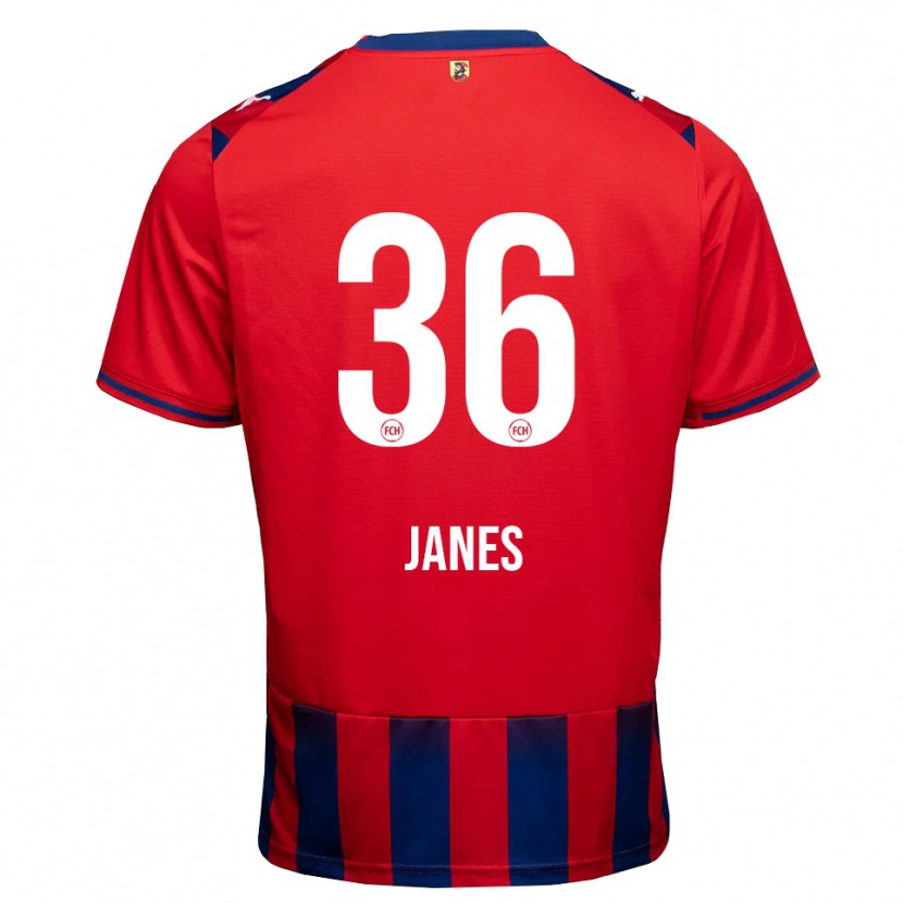 Danxen Heren Luka Janes #36 Koninklijk Blauw Wit Rood Thuisshirt Thuistenue 2026/27 T-Shirt België