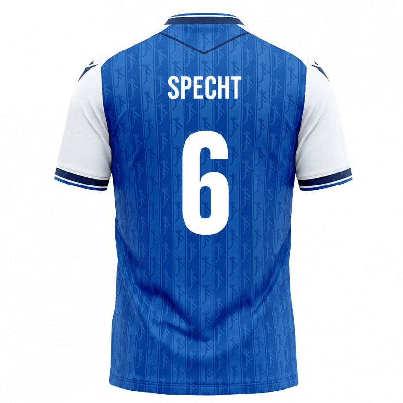 Danxen Heren Michaela Specht #6 Koninklijk Blauw Wit Thuisshirt Thuistenue 2026/27 T-Shirt België