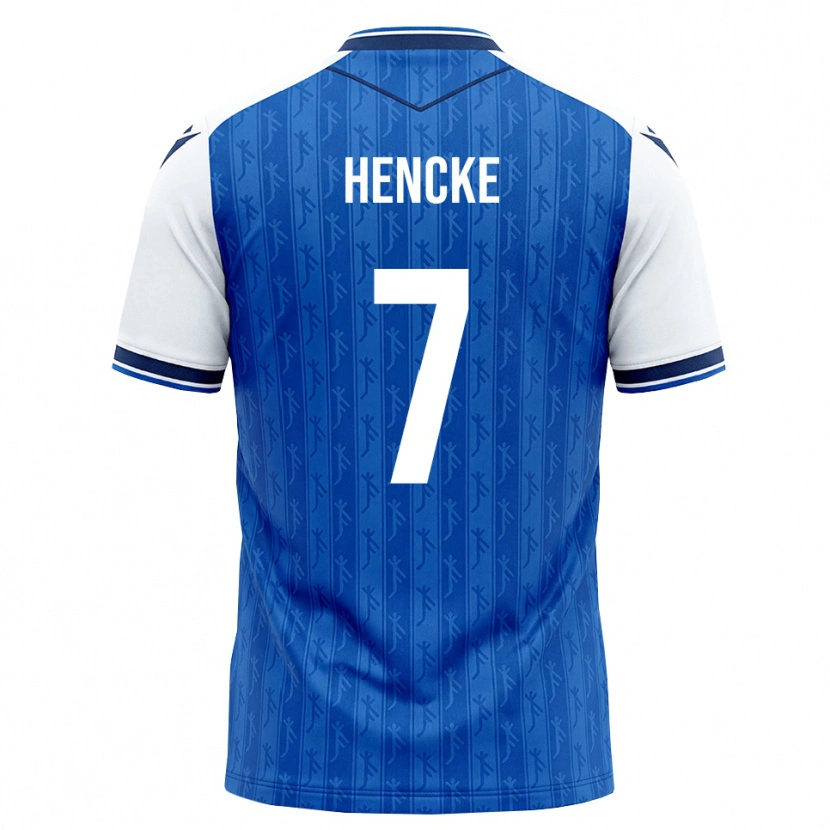 Danxen Heren Oskar Hencke #7 Koninklijk Blauw Wit Thuisshirt Thuistenue 2026/27 T-Shirt België