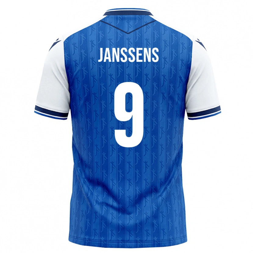Danxen Heren Jill Janssens #9 Koninklijk Blauw Wit Thuisshirt Thuistenue 2026/27 T-Shirt België