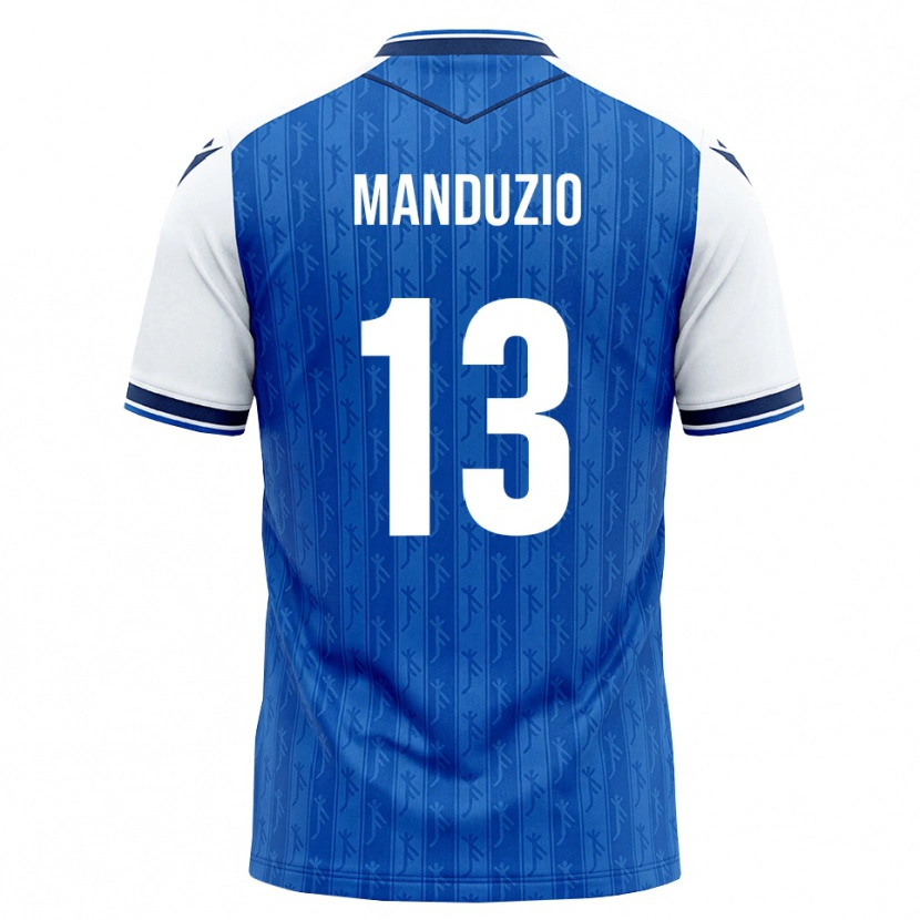 Danxen Heren Mattia Manduzio #13 Koninklijk Blauw Wit Thuisshirt Thuistenue 2026/27 T-Shirt België