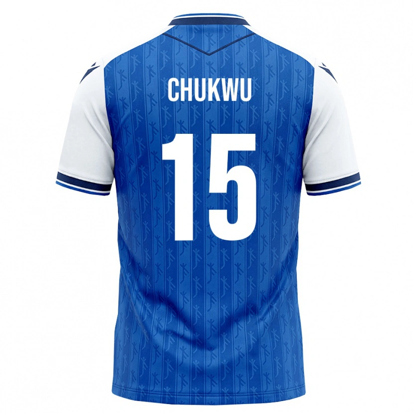 Danxen Heren Emmanuel Chukwu #15 Koninklijk Blauw Wit Thuisshirt Thuistenue 2026/27 T-Shirt België