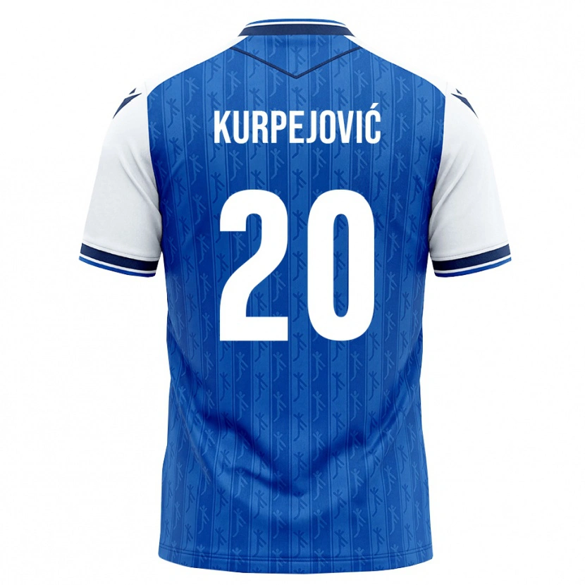 Danxen Heren Albin Kurpejović #20 Koninklijk Blauw Wit Thuisshirt Thuistenue 2026/27 T-Shirt België