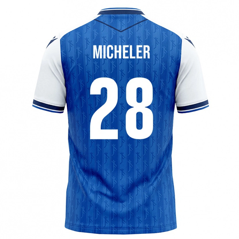 Danxen Heren Florian Micheler #28 Koninklijk Blauw Wit Thuisshirt Thuistenue 2026/27 T-Shirt België