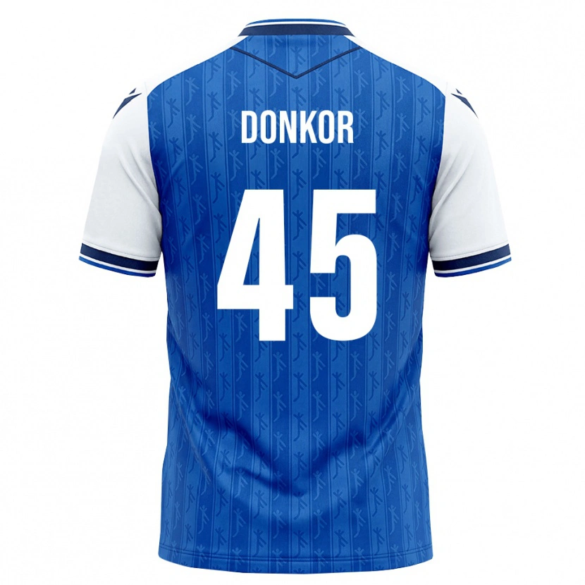 Danxen Heren Denis Donkor #45 Koninklijk Blauw Wit Thuisshirt Thuistenue 2026/27 T-Shirt België