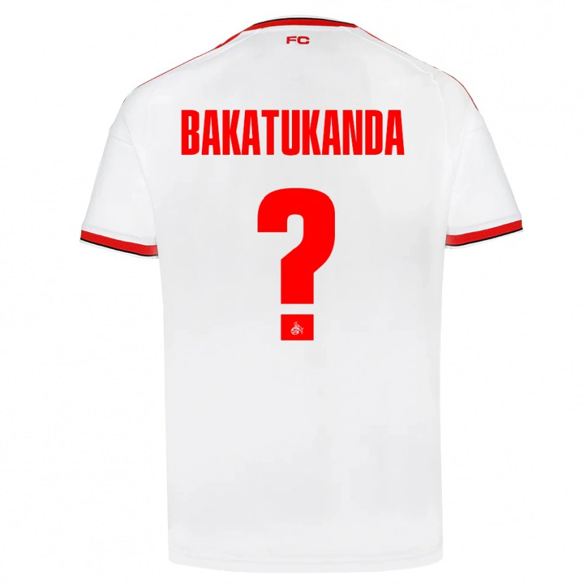 Danxen Heren Elias Bakatukanda #0 Wit Rood Zwart Thuisshirt Thuistenue 2026/27 T-Shirt België