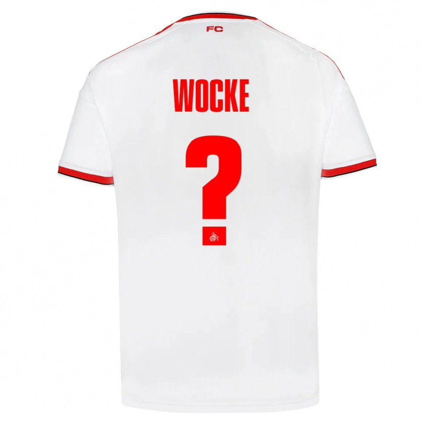 Danxen Heren Lukas Wocke #0 Wit Rood Zwart Thuisshirt Thuistenue 2026/27 T-Shirt België