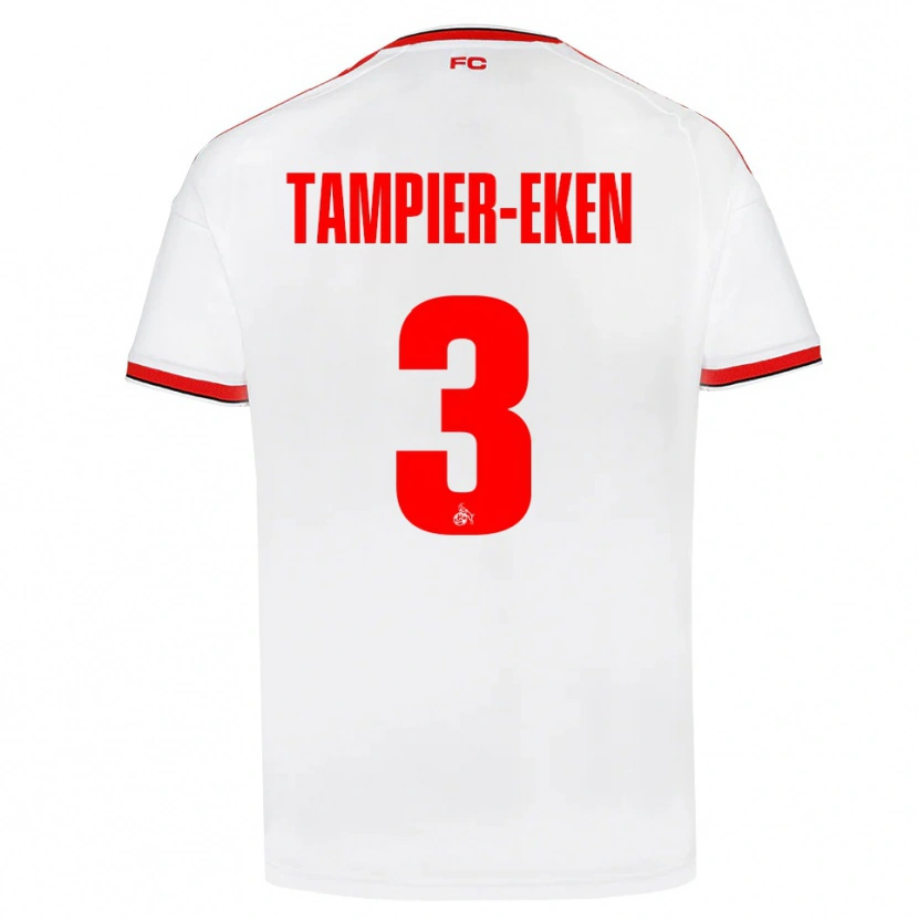 Danxen Heren Pierre Tampier-Eken #3 Wit Rood Zwart Thuisshirt Thuistenue 2026/27 T-Shirt België