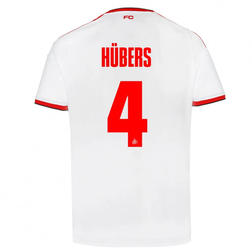Danxen Heren Timo Hübers #4 Wit Rood Zwart Thuisshirt Thuistenue 2026/27 T-Shirt België