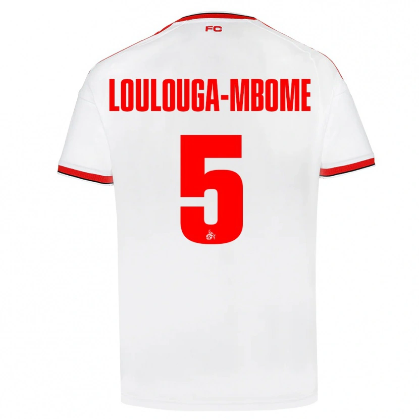 Danxen Heren Pascal Loulouga-Mbome #5 Wit Rood Zwart Thuisshirt Thuistenue 2026/27 T-Shirt België