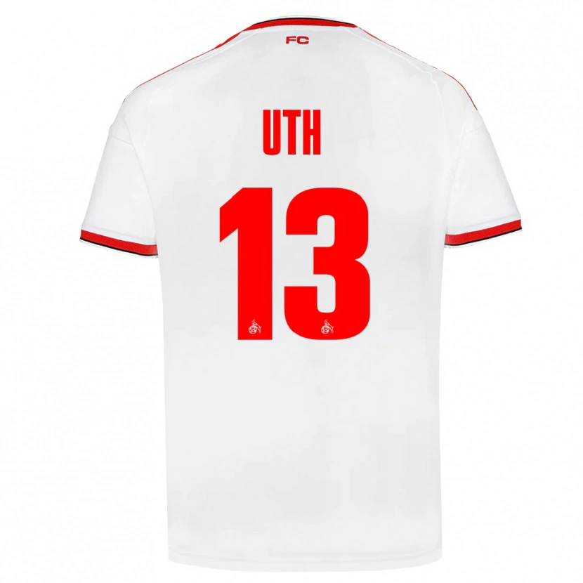 Danxen Heren Mark Uth #13 Wit Rood Zwart Thuisshirt Thuistenue 2026/27 T-Shirt België