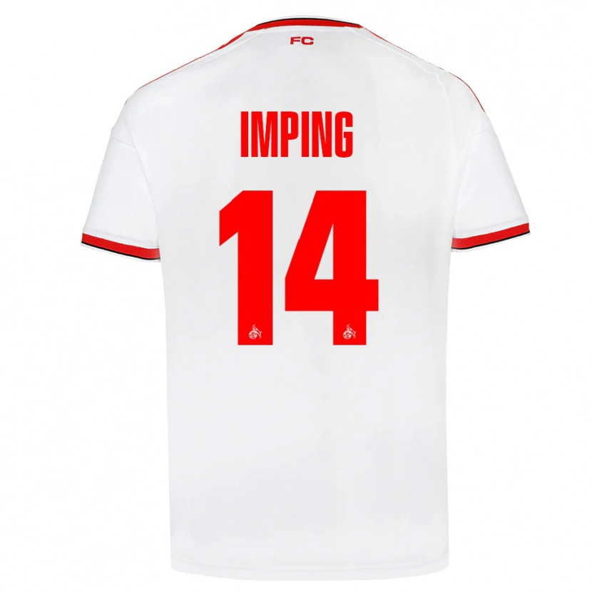 Danxen Heren Carlotta Imping #14 Wit Rood Zwart Thuisshirt Thuistenue 2026/27 T-Shirt België