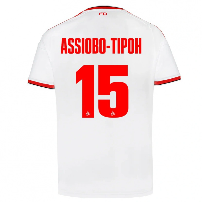 Danxen Heren Elfried Assiobo-Tipoh #15 Wit Rood Zwart Thuisshirt Thuistenue 2026/27 T-Shirt België
