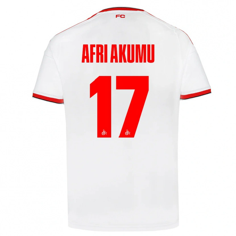 Danxen Heren Maik Afri Akumu #17 Wit Rood Zwart Thuisshirt Thuistenue 2026/27 T-Shirt België