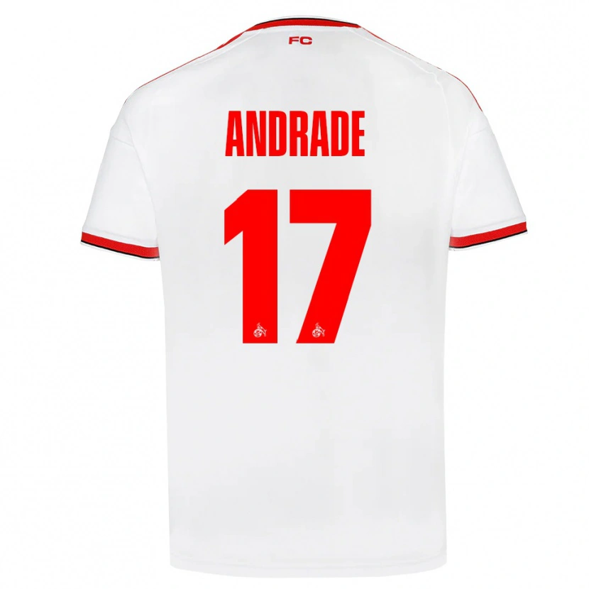 Danxen Heren Lydia Andrade #17 Wit Rood Zwart Thuisshirt Thuistenue 2026/27 T-Shirt België