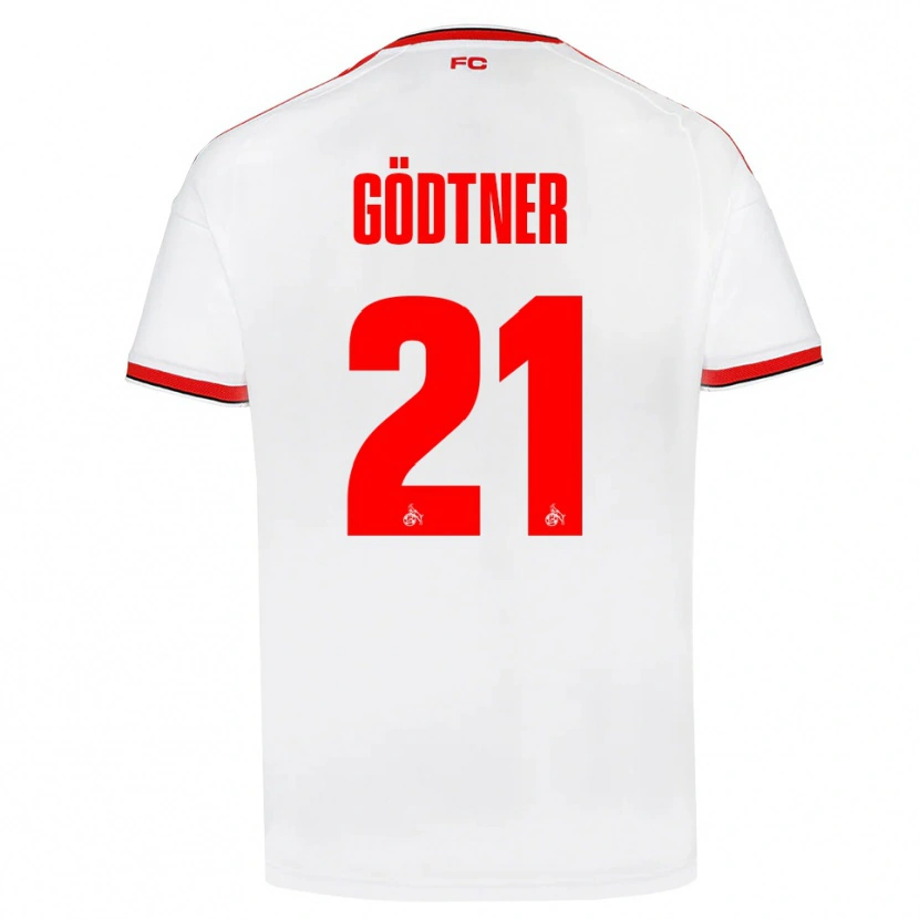 Danxen Heren Matteo Gödtner #21 Wit Rood Zwart Thuisshirt Thuistenue 2026/27 T-Shirt België
