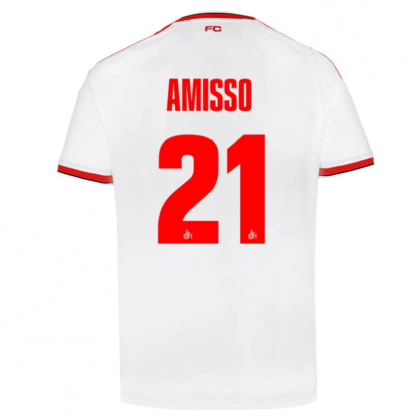 Danxen Heren Gabriel Amisso #21 Wit Rood Zwart Thuisshirt Thuistenue 2026/27 T-Shirt België