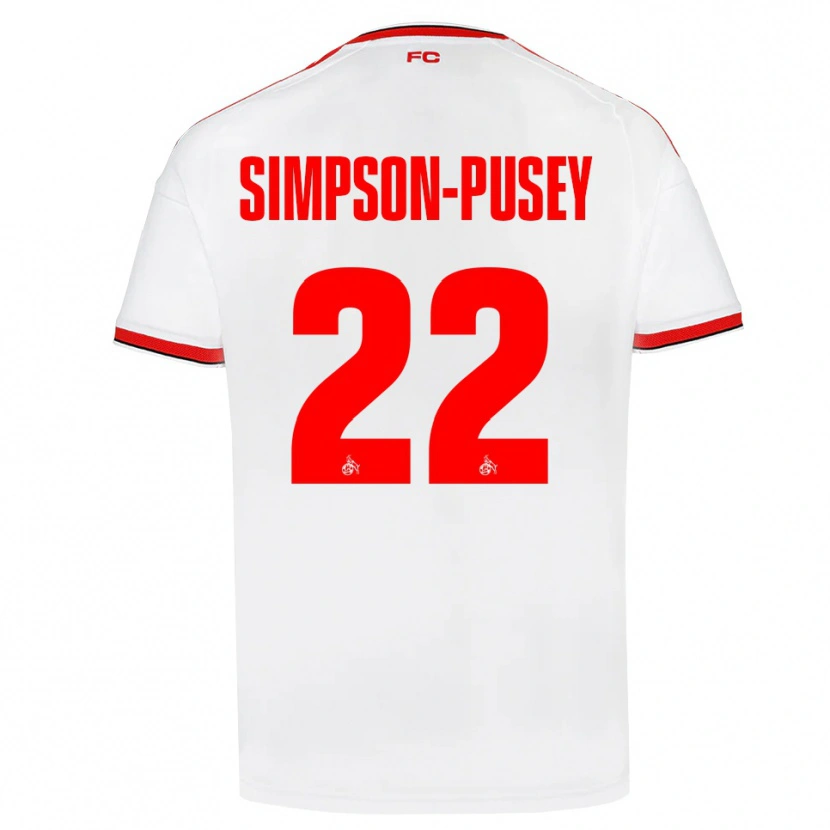 Danxen Heren Jahmai Simpson-Pusey #22 Wit Rood Zwart Thuisshirt Thuistenue 2026/27 T-Shirt België