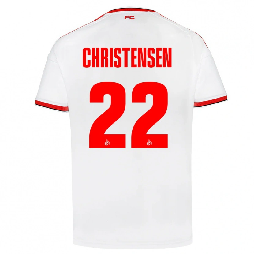 Danxen Heren Jacob Christensen #22 Wit Rood Zwart Thuisshirt Thuistenue 2026/27 T-Shirt België