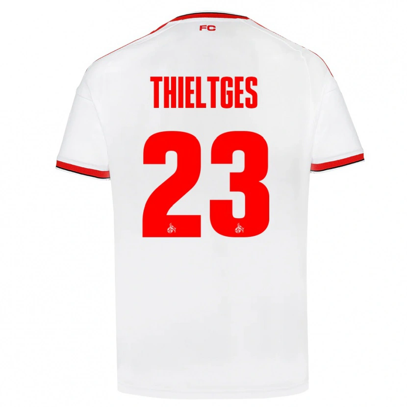 Danxen Heren Phil Thieltges #23 Wit Rood Zwart Thuisshirt Thuistenue 2026/27 T-Shirt België