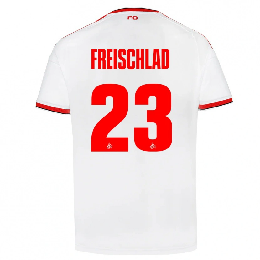 Danxen Heren Yannick Freischlad #23 Wit Rood Zwart Thuisshirt Thuistenue 2026/27 T-Shirt België
