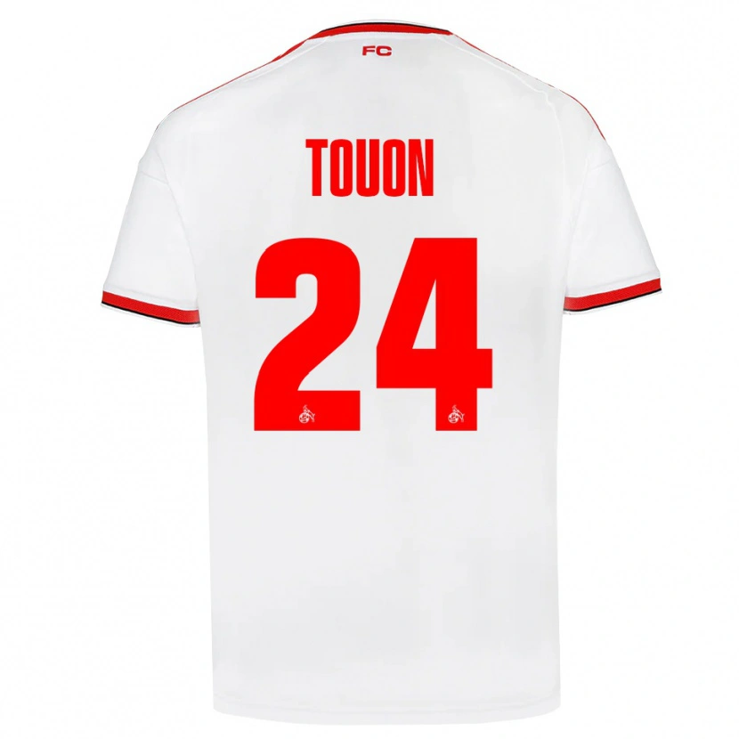 Danxen Heren Ella Touon #24 Wit Rood Zwart Thuisshirt Thuistenue 2026/27 T-Shirt België