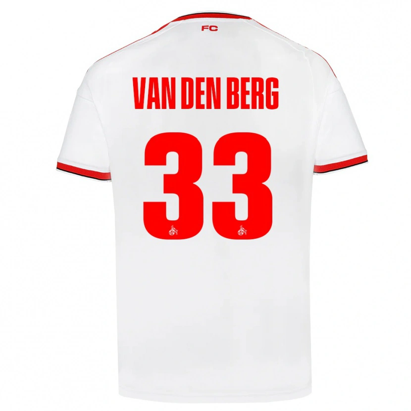 Danxen Heren Rav Van Den Berg #33 Wit Rood Zwart Thuisshirt Thuistenue 2026/27 T-Shirt België