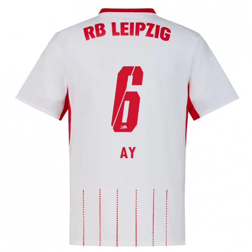 Danxen Heren Koby Ay #6 Rood Wit Geel Thuisshirt Thuistenue 2026/27 T-Shirt België