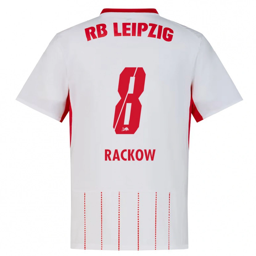 Danxen Heren Gianna Rackow #8 Rood Wit Geel Thuisshirt Thuistenue 2026/27 T-Shirt België