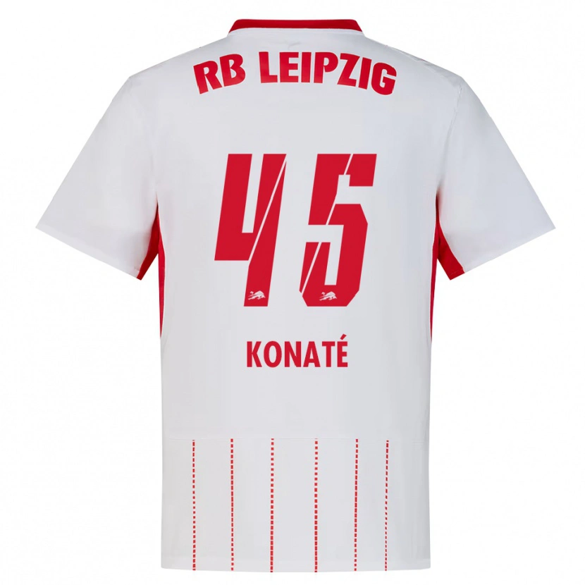 Danxen Heren Samba Konaté #45 Rood Wit Geel Thuisshirt Thuistenue 2026/27 T-Shirt België