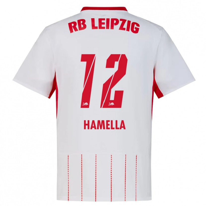 Danxen Heren Karl Hamella #12 Rood Wit Geel Thuisshirt Thuistenue 2026/27 T-Shirt België