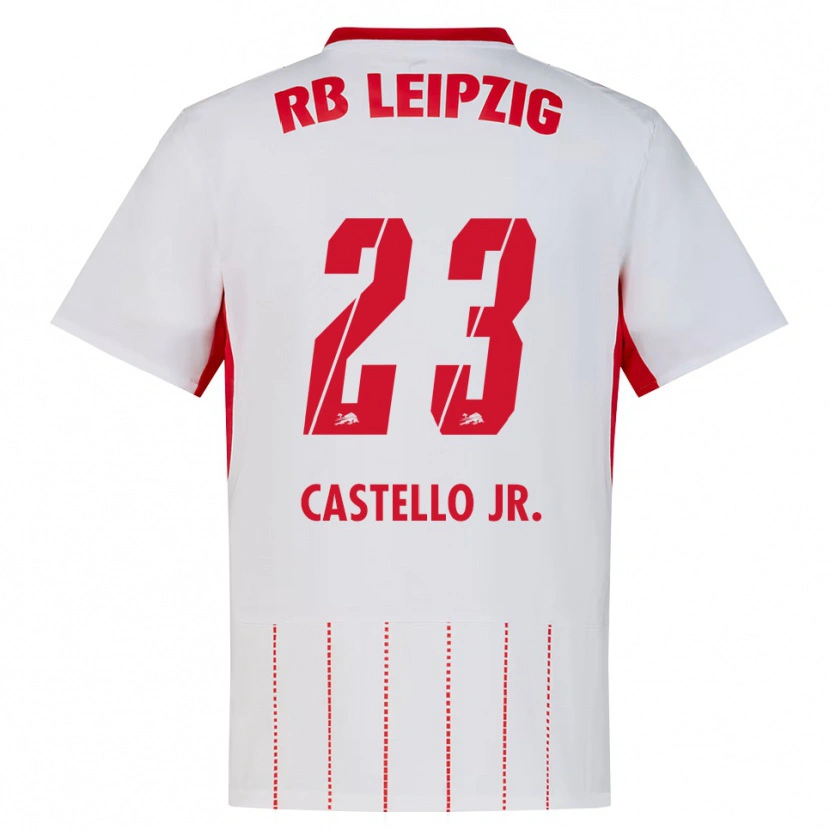 Danxen Heren Castello Lukeba #23 Rood Wit Geel Thuisshirt Thuistenue 2026/27 T-Shirt België