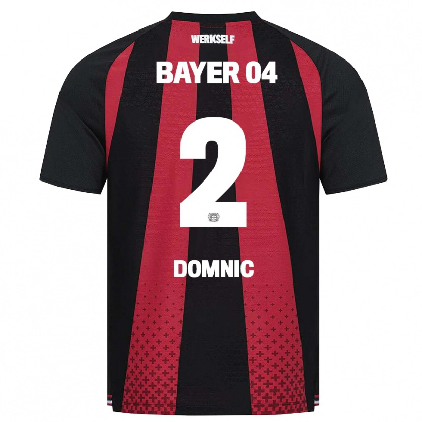 Danxen Heren Nebe-Sirak Domnic #2 Zwart Wit Rood Thuisshirt Thuistenue 2026/27 T-Shirt België