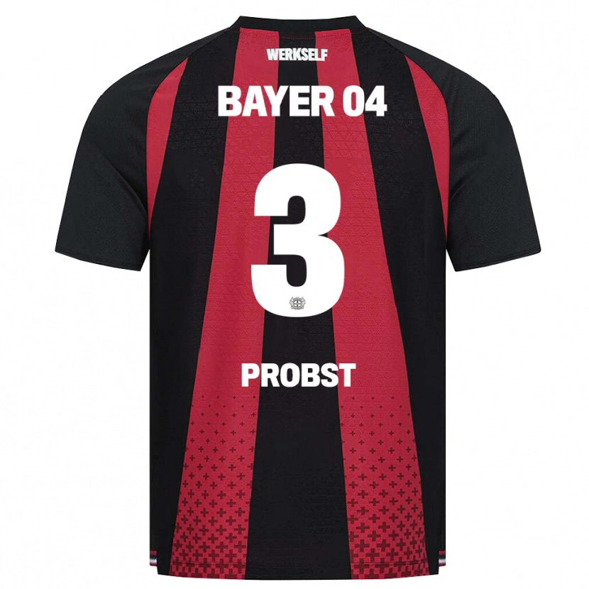 Danxen Heren Noah Probst #3 Zwart Wit Rood Thuisshirt Thuistenue 2026/27 T-Shirt België