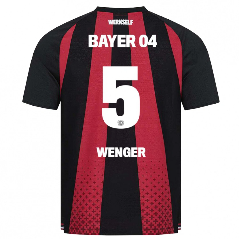 Danxen Heren Claudia Wenger #5 Zwart Wit Rood Thuisshirt Thuistenue 2026/27 T-Shirt België