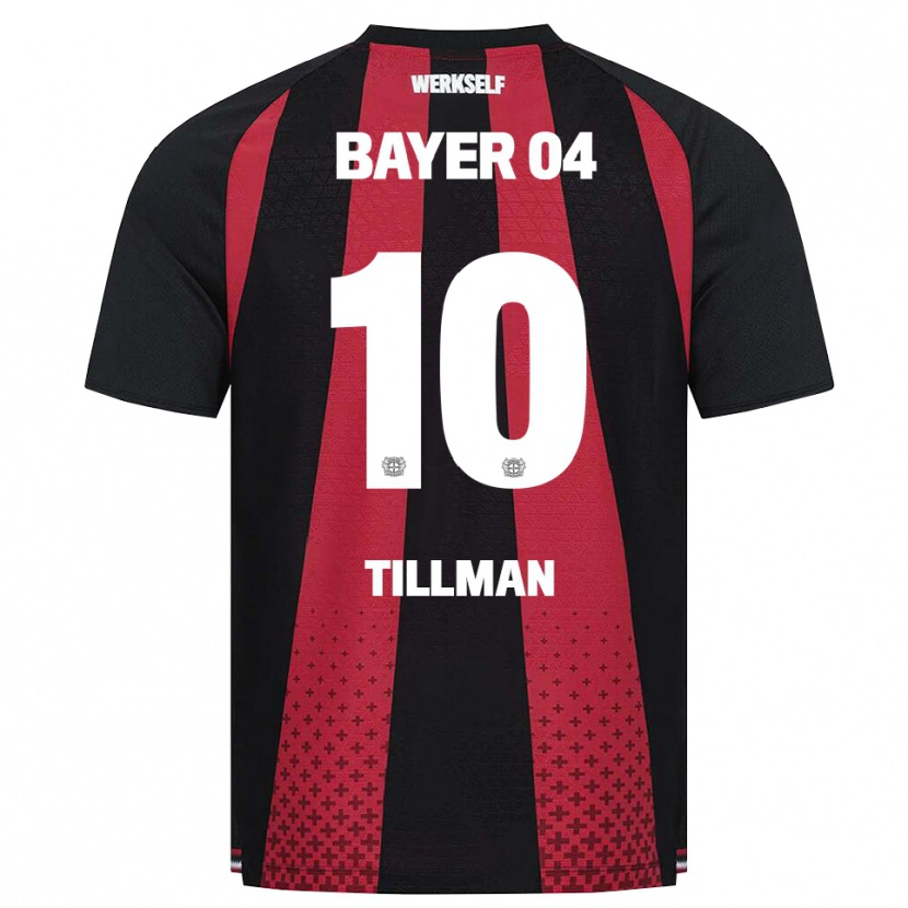 Danxen Heren Malik Tillman #10 Zwart Wit Rood Thuisshirt Thuistenue 2026/27 T-Shirt België
