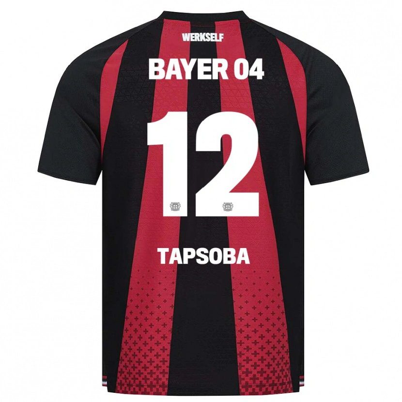 Danxen Heren Edmond Tapsoba #12 Zwart Wit Rood Thuisshirt Thuistenue 2026/27 T-Shirt België