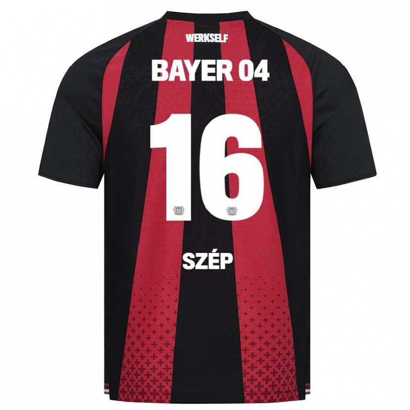 Danxen Heren Márton Szép #16 Zwart Wit Rood Thuisshirt Thuistenue 2026/27 T-Shirt België